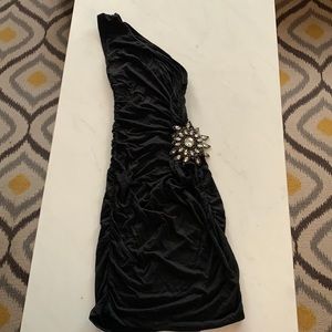 Evening one shoulder dress